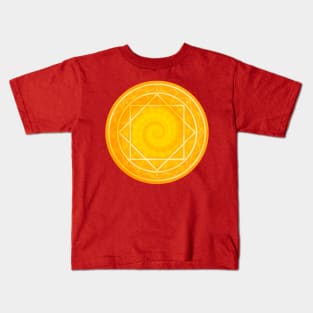 CIRCLE of POWER, yellow Kids T-Shirt